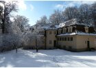 Schnee, Winter, Blick auf den Sternbau