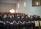 Die angehenden Polizeikommissarinnen und Polizeikommissare freuen sich auf den Studienstart in Kastl. 
